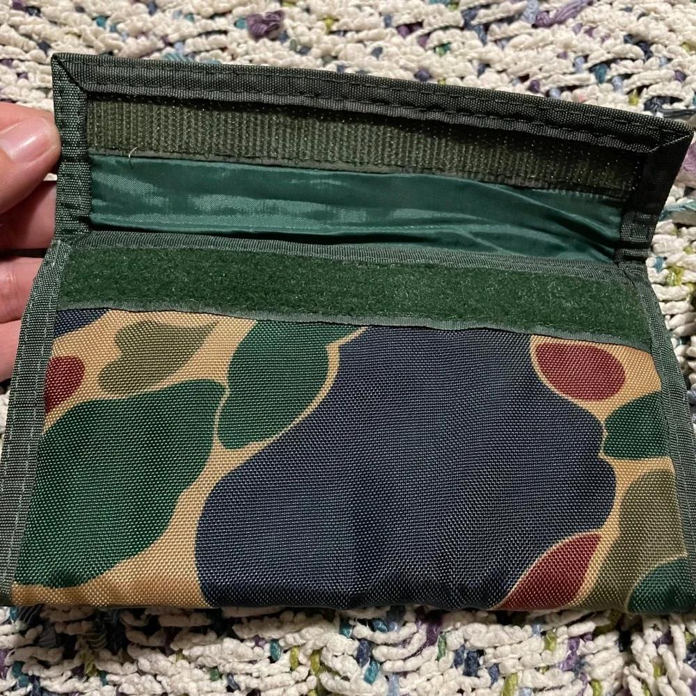 Vintage 1984 Los Angeles Olympics‎ green Camouflage trifold Wallet Sam the Eagle